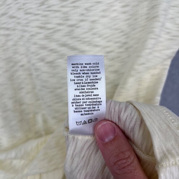 rag & bone Cream Short Sleeve Tee - Picture 8 of 12